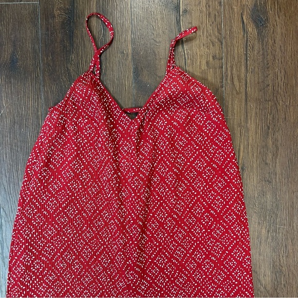 NEW IN Red Dotted Stylish Spaghetti Strap Jumpsuit SZ SM - Picture 8 of 12